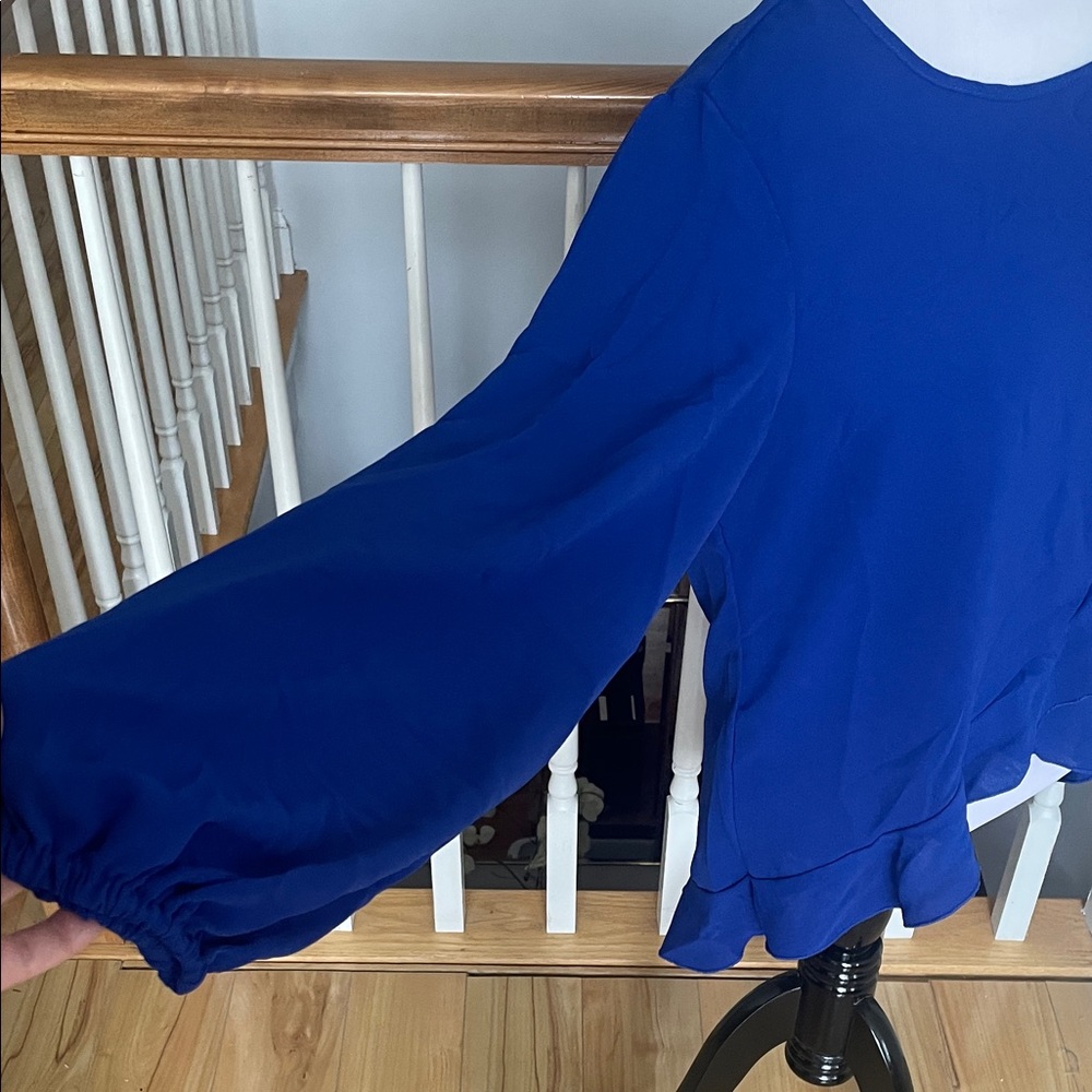 SHEIN Royal Blue Long Sleeve Top - Picture 2 of 5